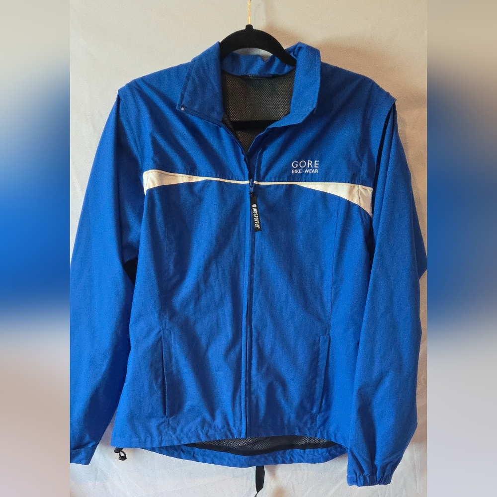 Gore Bike Wear Windstopper Convertible Vest Blue Windbreaker Jacket Size M
